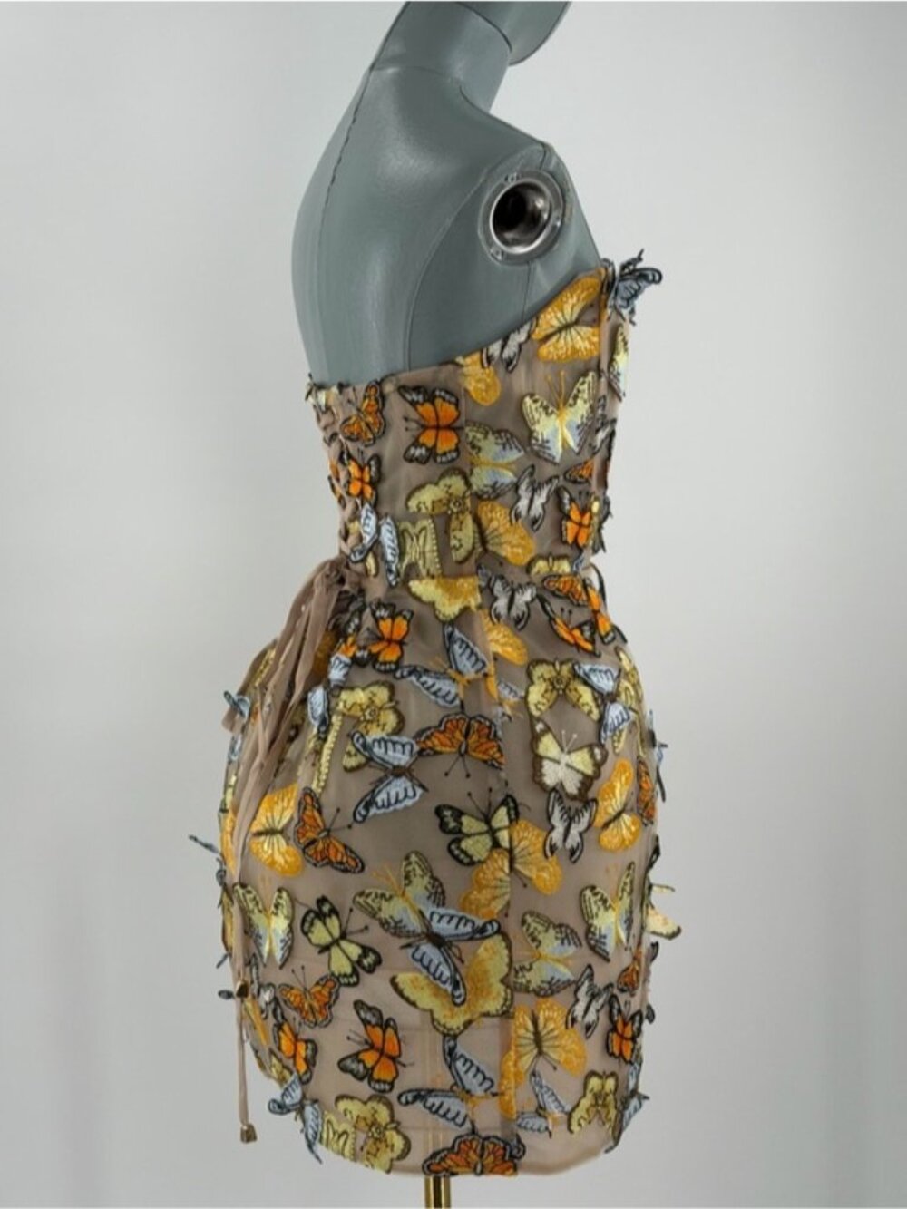 🆕 BRONX & BANCO 🧿 NWOT Bella Butterfly Maraya Strapless Mini Dress, Sz M US 6 - Picture 6 of 16